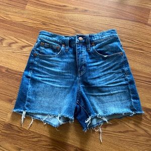 Madewell high waisted Jean Shorts